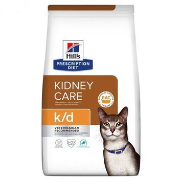 Лікувальний корм Hill's PD k/d Kidney Care Tuna з тунцем для кішок при нирковій та/або серцевій недостатності 1,5 кг (052742018577) 052742018577 фото