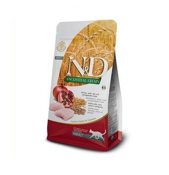 Низькозерновий сухий корм Farmina LOW GRAIN для дорослих кішок (курка/гранат), 10 кг (8010276024909) 8010276024909 фото