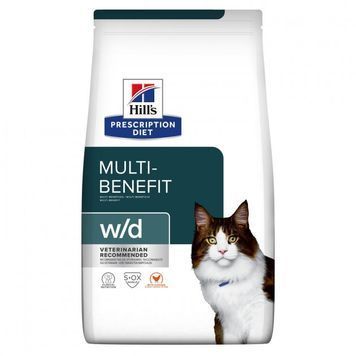 Корм сухой для лечения сахарного диабета у котов Hill's Prescription Diet Feline W/D 1.5 кг (052742919102) 052742919102 фото