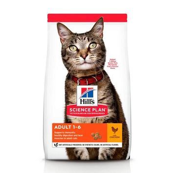 Сухой корм для кошек Hill's Science Plan Feline Adult Chicken с курицей 300 г (052742030791) 052742030791 фото