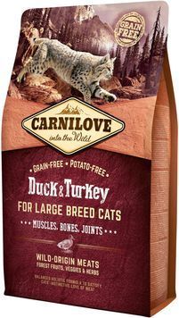 Сухий корм для дорослих кішок великих порід Carnilove Cat Duck & Turkey Large Breed 2 кг (8595602512768) 170201/2768 фото