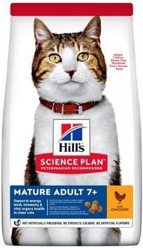 Сухой корм для зрелых кошек от 7 лет Hill's Science Plan Mature Adult 7+ с курицей 1.5 кг (052742023403) 052742023403 фото