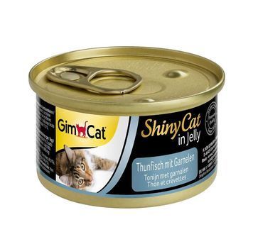 Корм для кішок GimCat Shiny Cat k тунець та креветки 70 г G-413372/413259 фото
